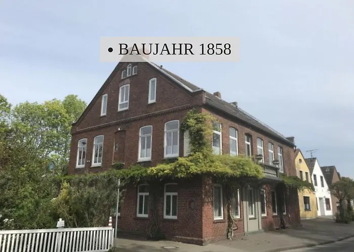 アパート Haus Krabbe, 3, Fuer 1-2 Personen, 2 Schlafzimmer, Einzelbetten, An Der Nordsee Naehe Bremerhaven, 3 Hunde Kostenfrei Willkommen, Kostenfreier Parkplatz, Gute Zuganbindung, Zentral Gelegen *
